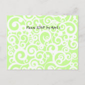 Funky Wirbel UAWG Einladungspostkarte (Vorderseite)