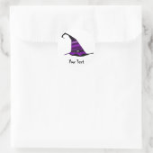 fUNKY WITCH HAT Runder Aufkleber (Tasche)