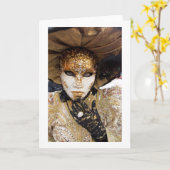 Funky Woman Faltblanke Grußkarte Karte (Gelbe Blume)