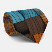 Funky Wood Neck Tie Krawatte (Gerollt)