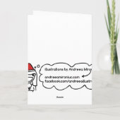 Funky Xmas Card Feiertagskarte (Rückseite)