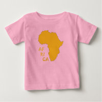 Funky Yellow Africa Map