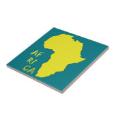 Funky Yellow Africa Map Fliese (Seite)