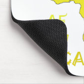Funky Yellow Africa Map Mousepad (Ecke)