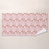 Funky Yoga Pattern Badehandtuch (Badehandtuch)