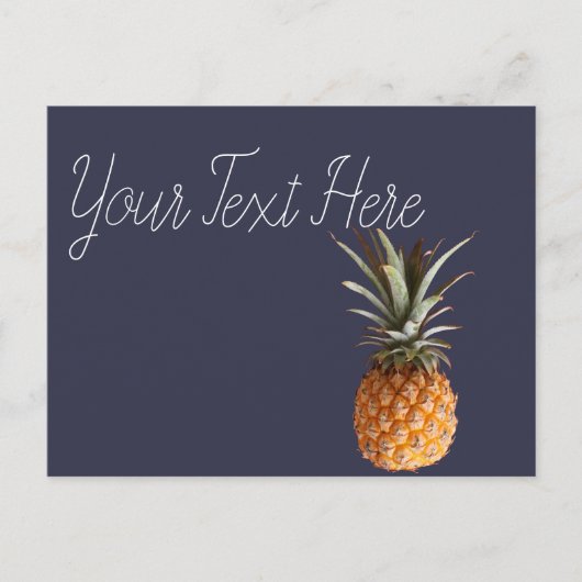 Funky Yummy Pineapard Postcard Postkarte (Vorderseite)