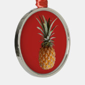 Funky Yummy Pineaple Ornament Aus Metall (Rechts)