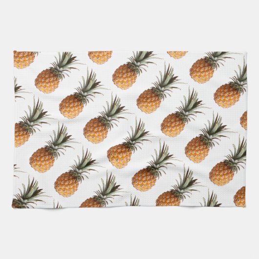 Funky Yummy Pineapples Geschirrtuch (Horizontal)