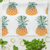 Funky Yummy Pineapples Geschirrtuch (Gefaltet)