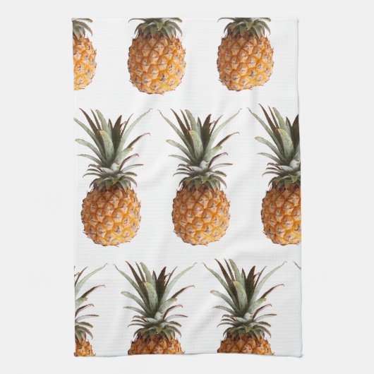 Funky Yummy Pineapples Geschirrtuch (Vertikal)