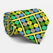 Funky Zahl-Mathe-bunte Krawatte (Gerollt)