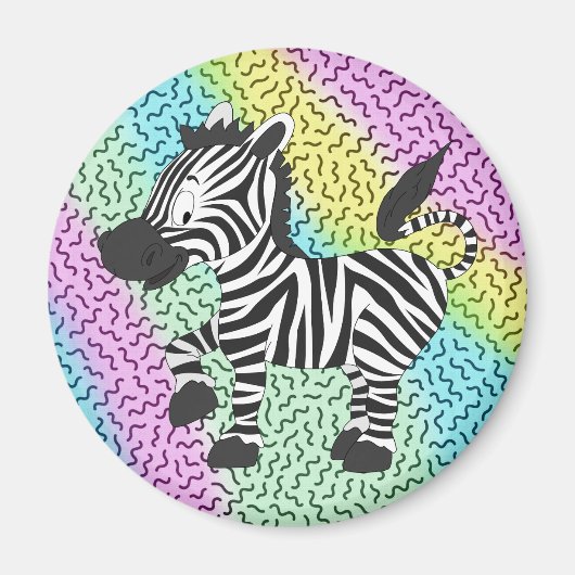 Funky Zebra Magnet (Vorne)