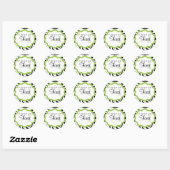 Funky Zebra Persaonalized Geschenksticker Runder Aufkleber (Blatt)