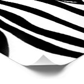 Funky Zebra Poster (Ecke)