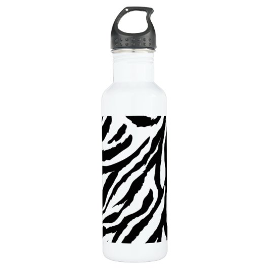 Funky Zebra Print Gym Trinkflasche (Vorderseite)