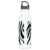Funky Zebra Print Gym Trinkflasche (Rückseite)