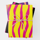 Funky zebra stripe Christmas Wrapping Paper Sheets Geschenkpapier Set (Beispiel)