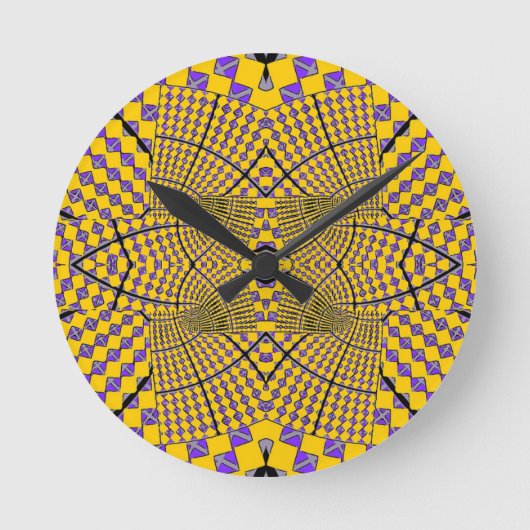 Funky Zeit Runde Wanduhr (Vorderseite)