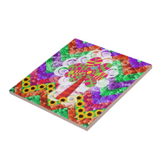 Funky Zickzack Fliese (Seite)