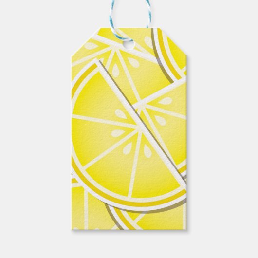 Funky Zitronenkeile! Geschenkanhänger (Vorderseite)