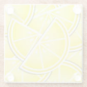 Funky Zitronenkeile! Glasuntersetzer (Rückseite)