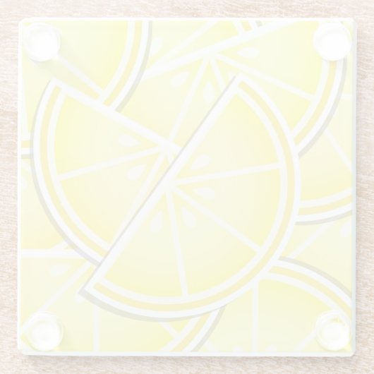 Funky Zitronenkeile! Glasuntersetzer (Rückseite)