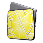 Funky Zitronenkeile! Laptopschutzhülle (Vorderseite Links)