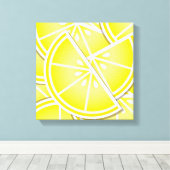 Funky Zitronenkeile! Leinwanddruck (Insitu (Holzboden))