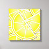 Funky Zitronenkeile! Leinwanddruck (Vorderseite)