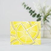 Funky Zitronenkeile! Postkarte (Stehend Vorderseite)