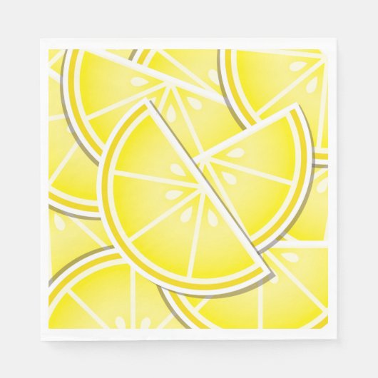 Funky Zitronenkeile! Serviette (Vorderseite)