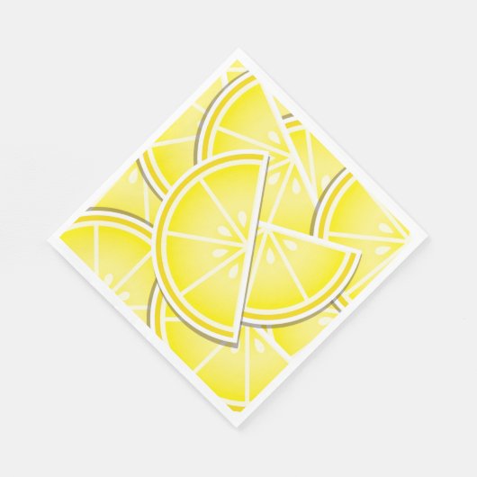 Funky Zitronenkeile! Serviette (Ecke)