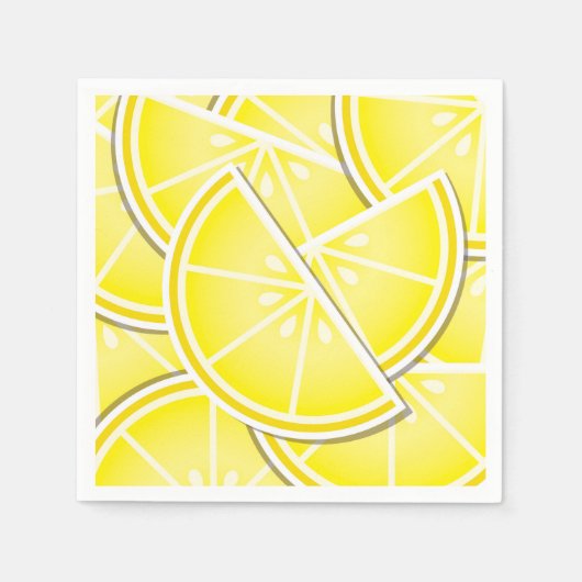 Funky Zitronenkeile! Serviette (Vorderseite)