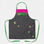 Funky Zombie Eyeball Poppin Funny" Schürze (Vorderseite)