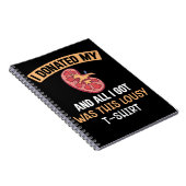 Funn Kidney Transplant Organs Humor Notizblock (Rechte Seite)