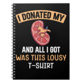 Funn Kidney Transplant Organs Humor Notizblock (Vorderseite)