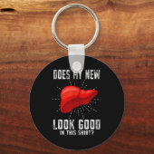 Funn My New Liver Liver Transplant Schlüsselanhänger (Vorderseite)