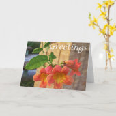 Funnel Blume Grußkarte Karte (Gelbe Blume)