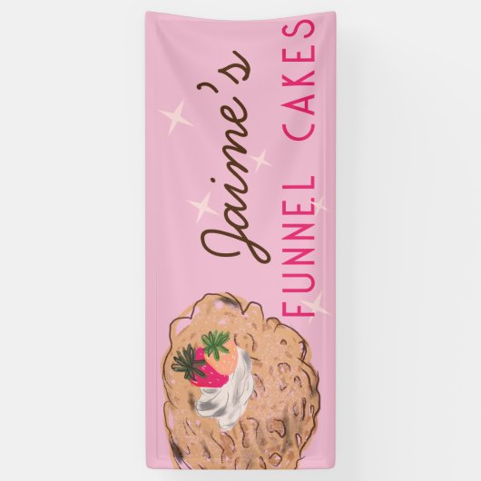Funnel Cakes Food Truck Baker Business Banner (Vertikal)