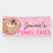 Funnel Cakes Food Truck Baker Business Banner (Horizontal)
