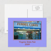 Funnel Cakes Postkarte (Vorne/Hinten)