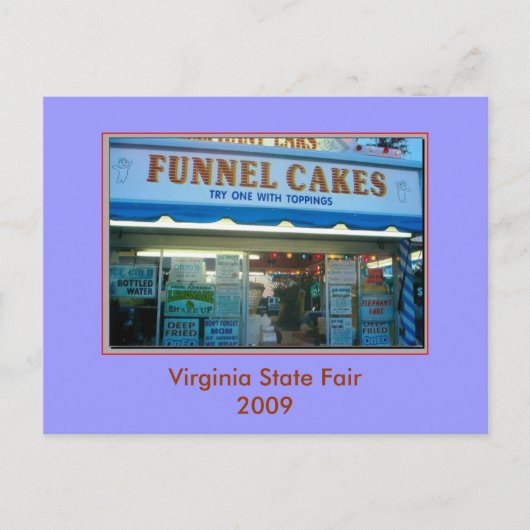 Funnel Cakes Postkarte (Vorderseite)