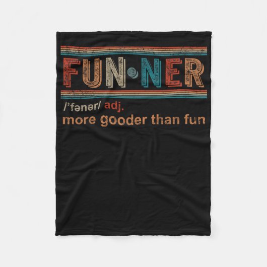 Funner Definition mehr gut als Spaß Unglaublich wi Fleecedecke (Vorderseite)