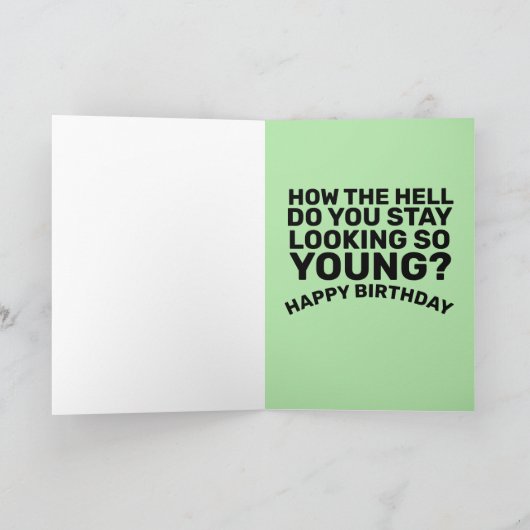 FUNNIERENDE OSTRICH-GEBURTSTAGSKARTEN KARTE (Innenseite)