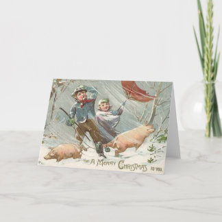 FUNNIERTE TIERE FEIERTAGSKARTE