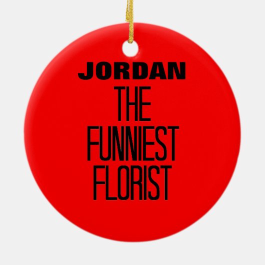 Funniest Florist Keramik Ornament (Hinten)