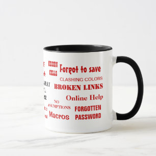 Funniest Spreadsheet Mig Annoying Swear Words Joke Tasse