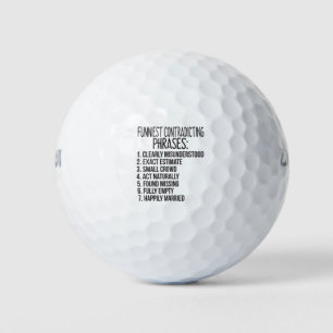 Funniest Widerspruch Sätze: 1. Clearly Misunde Golfball