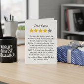 Funning leaving co worker 4 stars karte