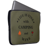 Funnt Camping und Redewendungen Laptopschutzhülle (Vorne Rechts)